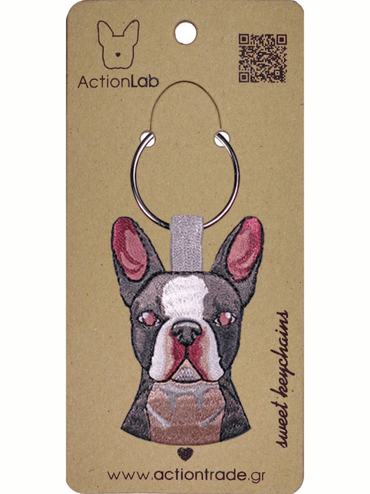 ActionLab Μπρελόκ Bulldog Υφασμάτινο