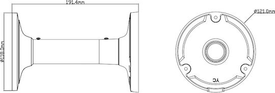 TVT Camera Mount for CCTV Systems YZJ-810