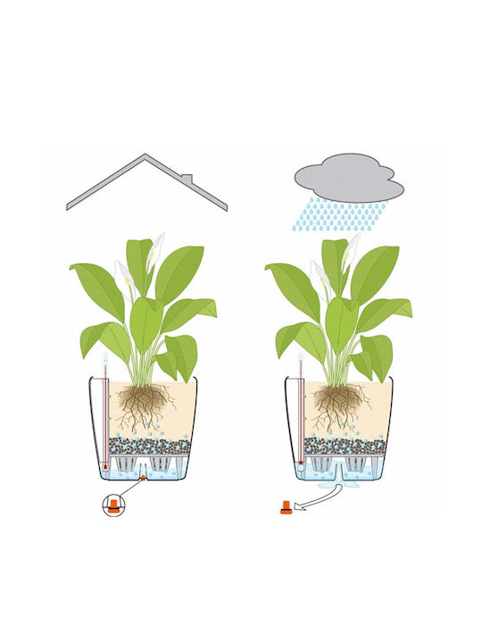 Lechuza Classico Self-watering Pot Plastic 27.5x27.5x26cm.