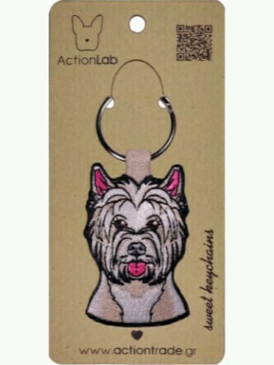 ActionLab Μπρελόκ Westie Υφασμάτινο