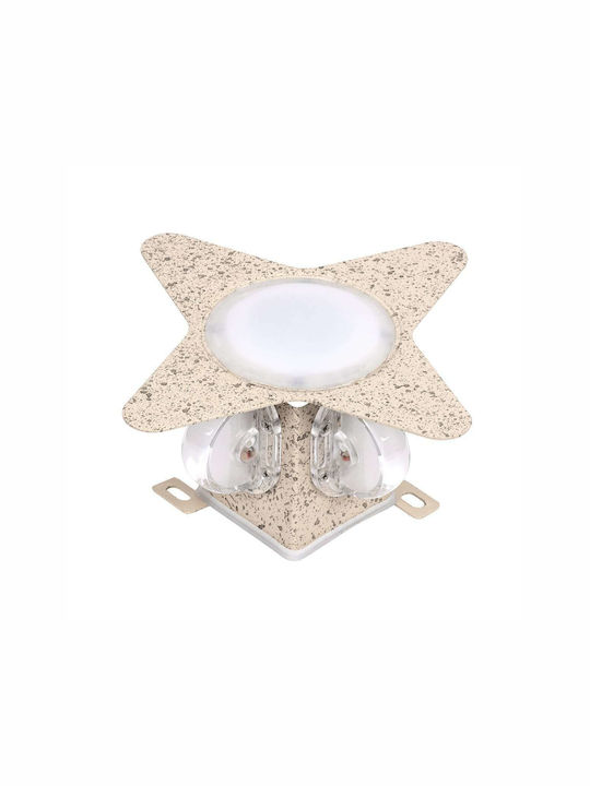 GloboStar Cina Wall-Mounted Outdoor Ceiling Lamp LED IP65 10W with Warm White Light Double Beam