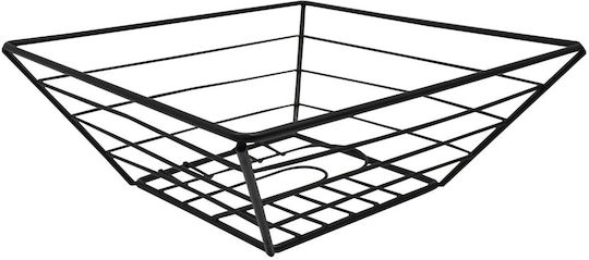 Ankor Obstschale Metallisch Schwarz 25x25x9cm