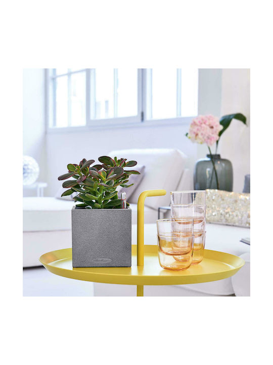 Lechuza Canto Stone Auto-udare Ghiveci Plastic Piatră gri 14x14x13.5cm.