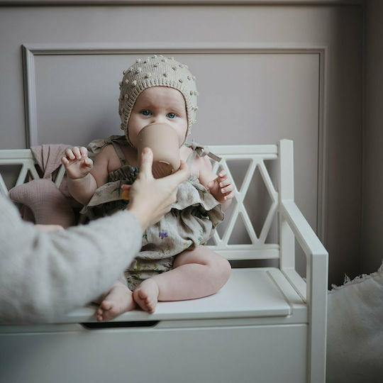 Mushie Παιδικό Ποτηράκι Sippy Cup από Σιλικόνη Μπλε για 6m+