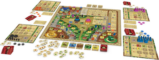 Board Game Zapotec for 1-4 Players 12+ Years Old (EN) Board & Dice
