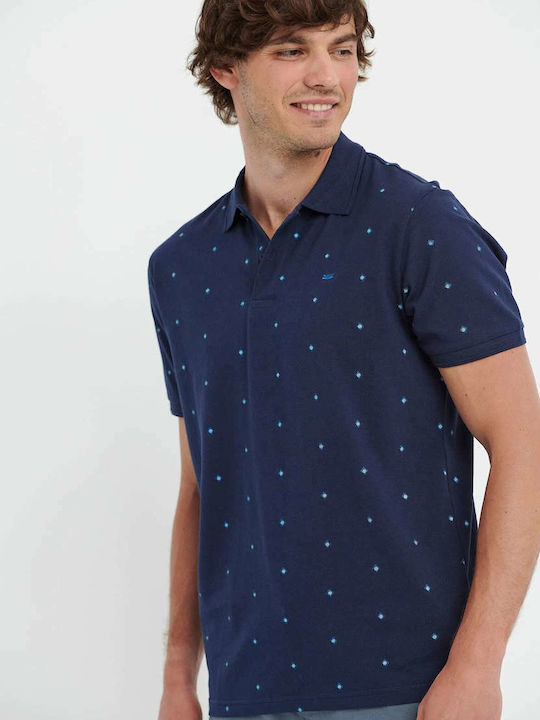 FBM005-04511 Polo Short Sleeve Blouse Navy Blue