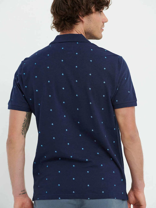 FBM005-04511 Polo Short Sleeve Blouse Navy Blue