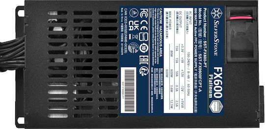 Silverstone FX600-PT 600W Μαύρο Τροφοδοτικό Υπολογιστή Full Wired