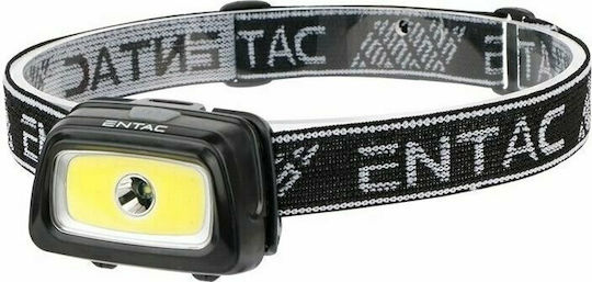Entac Headlamp LED IP54 with Maximum Brightness 140lm EHL-3N5-PB Black