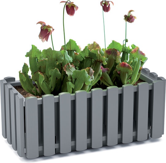 Prosperplast Саксия Boardee Fence Кутия за саксии Пластмаса Сив 38x18x16.2см.