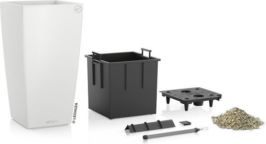 Lechuza Cubico Self-watering Pot Plastic 22x22x41cm.