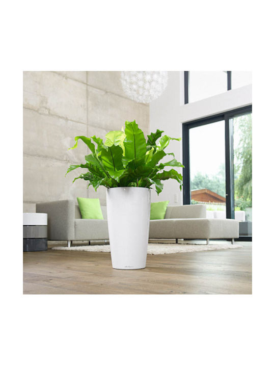 Lechuza Rondo 40 Flower Pot Self-Watering 40x75cm in White Color 15740