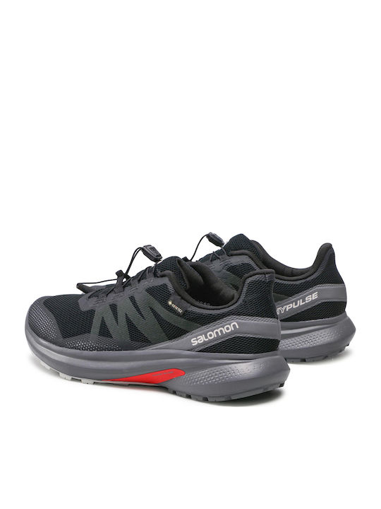 Salomon Hypulse GTX Men's Hiking Shoes Waterproof with Gore-Tex Membrane Black / Quiet Shade / Lunar Rock