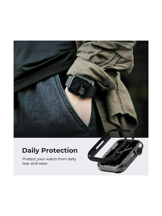 Pitaka Air Калъф за Защита Kevlar в Черен цвят за Apple Watch 7