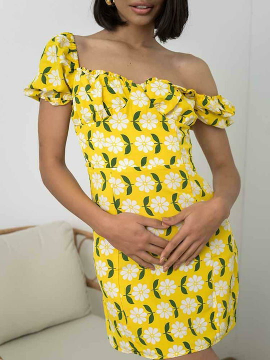 Sommer Mini Kleid Blumen