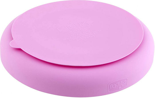 Chicco Baby Food Plate Take Eat Easy made of Silicone Purple