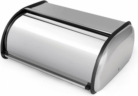 Muhler Кутия за хляб с капак Inox Сребриста 44x27x18см Muhler Кутия за хляб с капак Inox Сребриста 44x27x18см