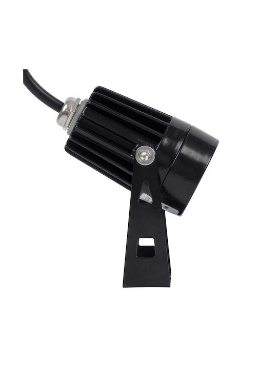 GloboStar Φωτιστικό Προβολάκι LED Εξωτερικού Χώρου 1W με Θερμό Λευκό Φως IP65 Μαύρο
