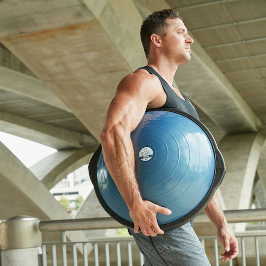 Bosu Sport Balance Trainer Μπάλα Ισορροπίας Μαύρη με Διάμετρο 50cm