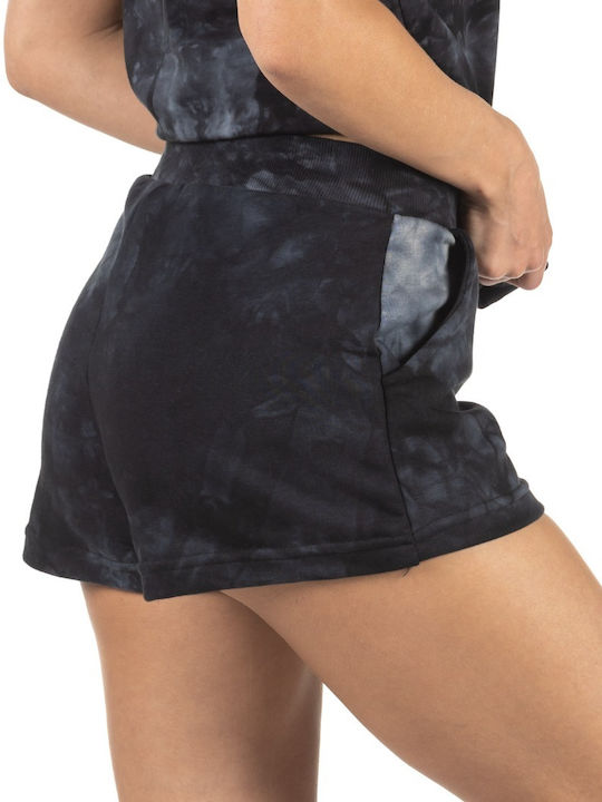 Femei Talie înaltă Pantaloni scurți Pantaloni scurți Negru