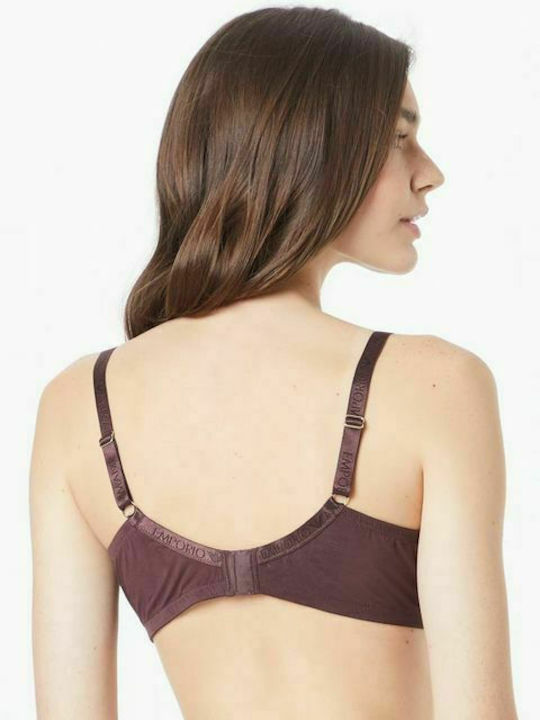 Emporio Armani Bra without Padding Underwire Coffee