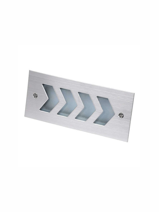 GloboStar Wandmontierte Außenbeleuchtung Deckenleuchte LED IP67 6W mit Natürliches Weiß Licht 17x7x5.5cm