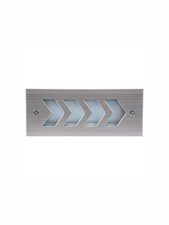 GloboStar Wandmontierte Außenbeleuchtung Deckenleuchte LED IP67 6W mit Natürliches Weiß Licht 17x7x5.5cm