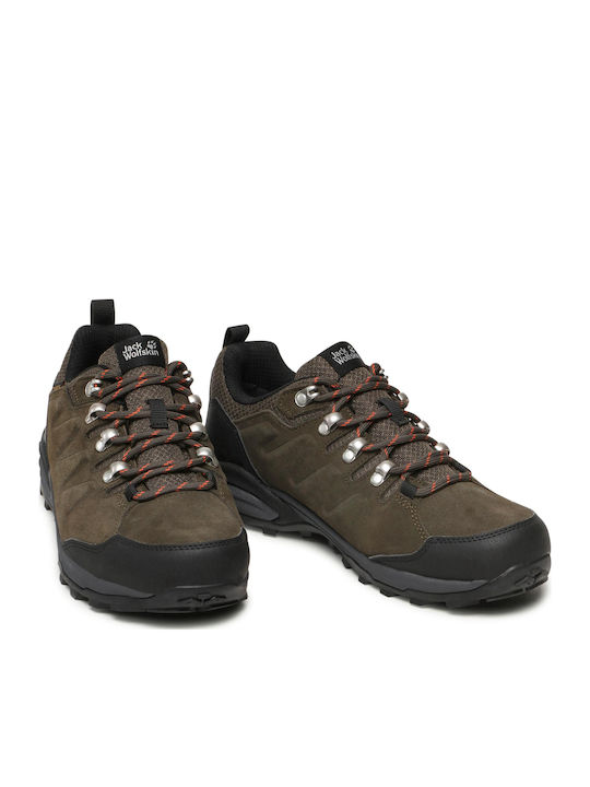 Jack Wolfskin Refugio Texapore Ανδρικά Ορειβατικά Παπούτσια Πράσινα