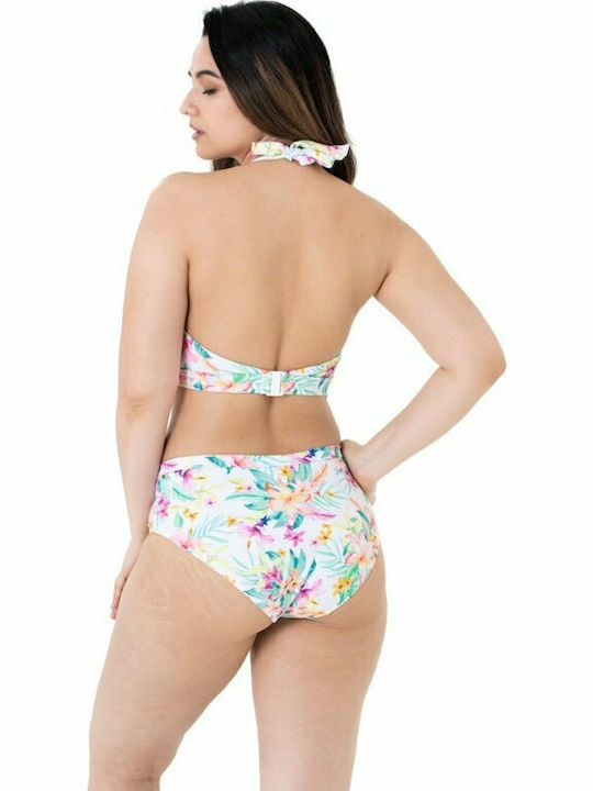 Padded Triangle Bikini Top Koro Island Multicolour Floral