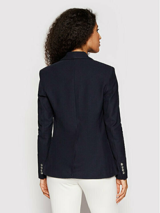 Ralph Lauren Women's Waisted Blazer Navy Blue