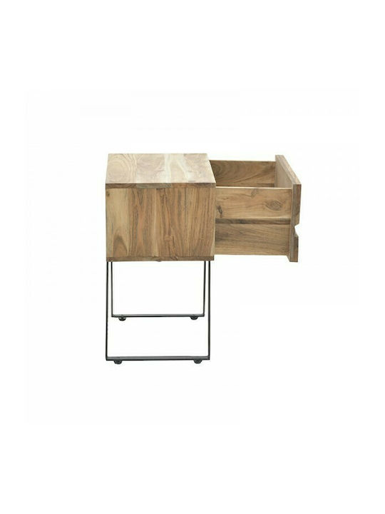 Imena Bedside Table of Solid Wood 45x35x56cm