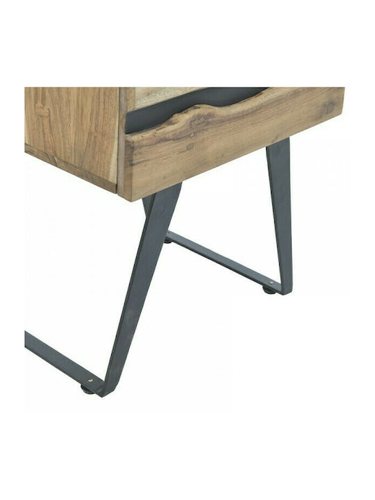 Imena Bedside Table of Solid Wood 45x35x56cm