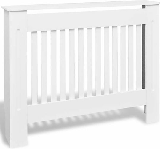 vidaXL Κάλυμμα Καλοριφέρ από MDF Λευκό 112x19x81εκ.