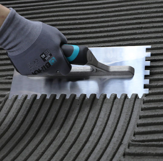 Bihui Σπάτουλα Πλακιδίων Inox Οδοντωτή 280x120mm με Πλαστική Λαβή με Δόντι 12x12mm PTSB12