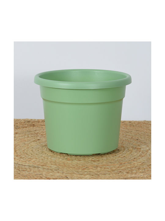 Viomes Cylindro 982 Flower Pot 9,5lt 30x23cm in Green Color