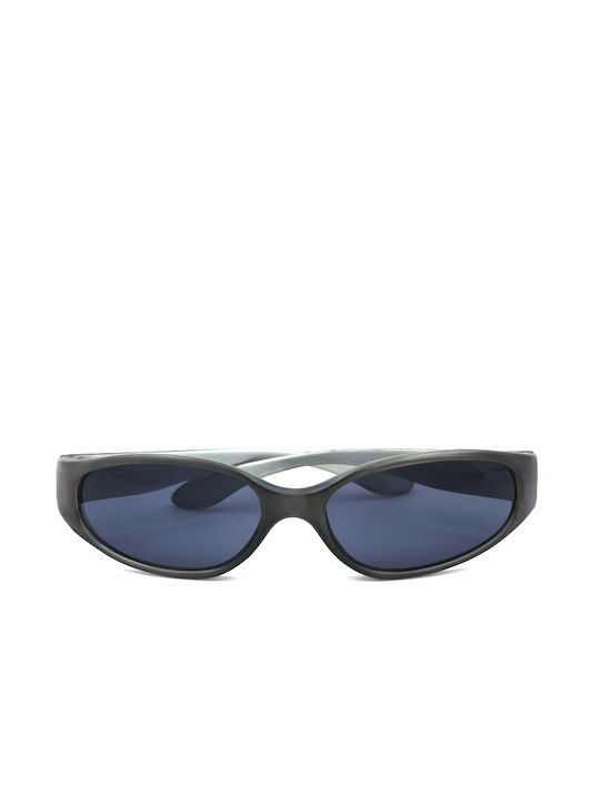 Babylon Sunglasses with Gray Plastic Frame and Black Lens B1003 C41