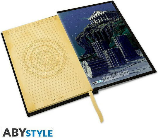 Abysse "Gold Armors" Notebook 90 Sheets A5 Ruled Black