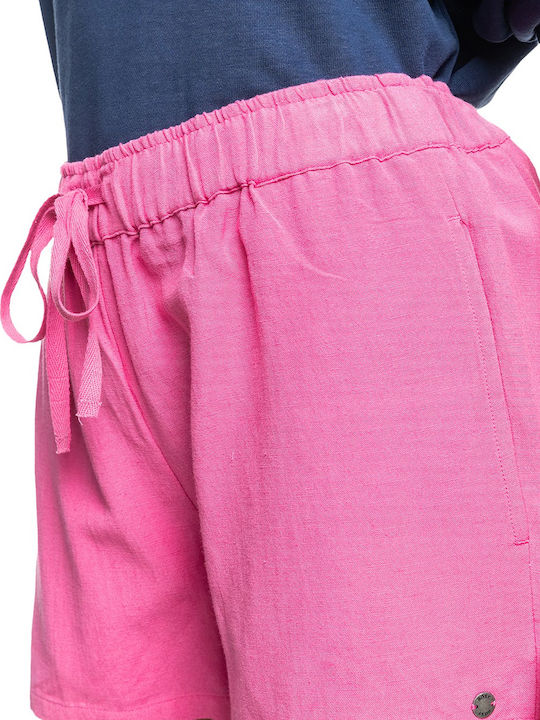 Love Square Femei Pantaloni scurți Fuchsia