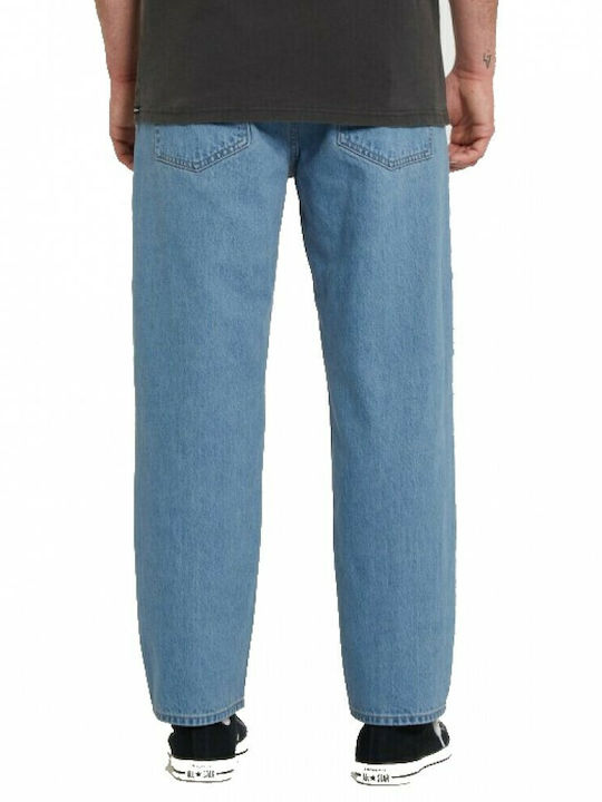 Modown Pantaloni Jeans pentru Bărbați Cropped Albastru deschis