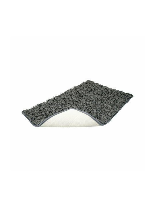 Estia Non-Slip Bath Mat Velvet 02-7348 Grey 50x80cm