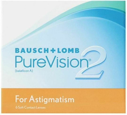 Bausch & Lomb PureVision 2 for Astigmatism 3 Μηνιαίοι Αστιγματικοί Φακοί Επαφής Σιλικόνης Υδρογέλης