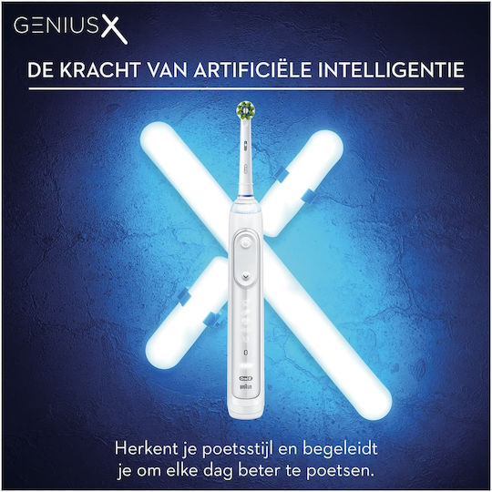 Oral-B Genius X Periuță de dinți electrică cu cronometru și senzor de presiune