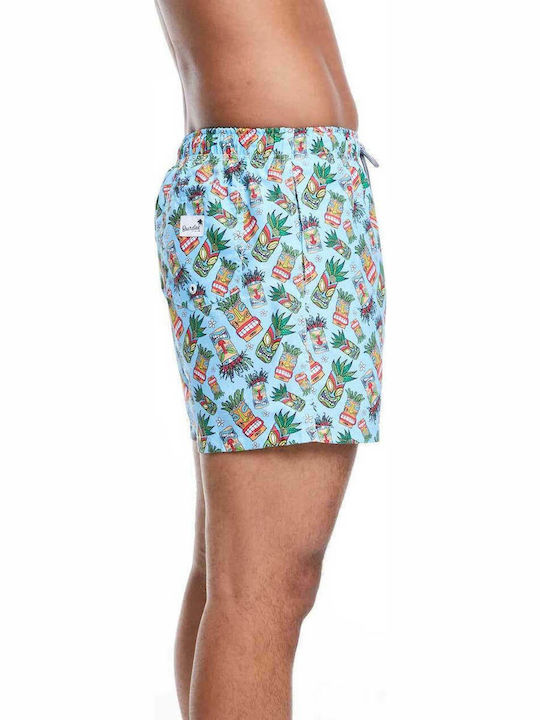 Men's Swimwear Shorts Turquoise with Patterns