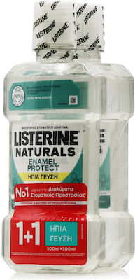 Listerine Naturals Enamel Protect Soluție Bucală 2x500ml