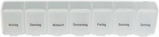 Jean Wöchentlich Pillenorganisator mit 7 Orten in Transparent Farbe