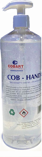 Cobart Chemicals Cob Hand Gel Antiseptic with Pump 1000ml Natural