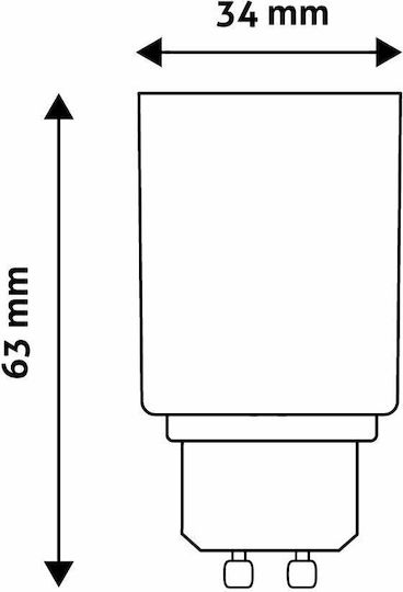 Entac CEN-GU10-E27 Socket Adapter from GU10 to E27 in White color Set 1pcs 15.005.0056