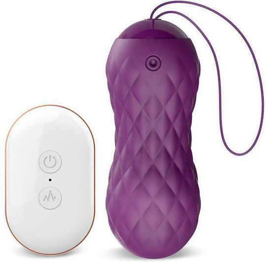 LateToBed Nima Vibrator Egg with Remote Control 8.7cm Purple