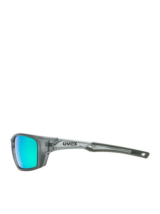 Uvex Sportstyle 232 P Unisex Sunglasses with Gray Plastic Frame and Gray Polarized Lens S5330025170