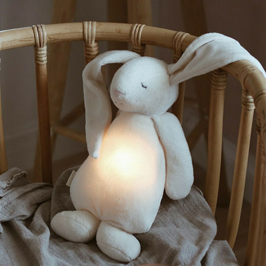 Moonie The Humming Bunny από Ύφασμα με Φως και Αισθητήρα Κλάματος για Νεογέννητα